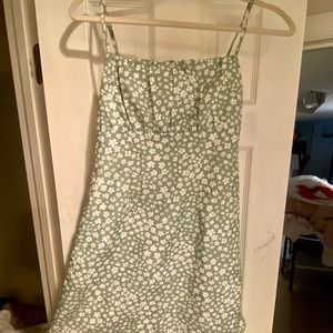 Tallie Green Floral Mini Dress
